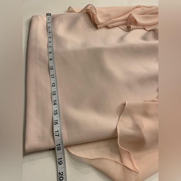 Calvin Klein Chiffon Popover Midi Dress Pale Pink Women’s Size 6 NEW - Picture 4 of 11